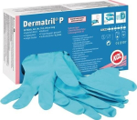 Einweg-Handschuhe BOX=50 Stück Gr.9 Nitril blau, EN 388/374 Kat III KCL 743 Dermatril P