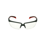 Safety goggles grey/red Scotchgard coating 3M Solus S2001SGAF-RED