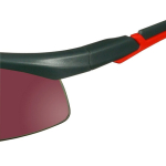 Safety goggles grey/red Anti-scratch coating, red mirror finish 3M Solus S2024AS-RED
