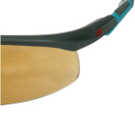 Safety goggles grey/turquoise Scotchgard coating, brown disc 3M Solus S2005SGAF-BGR