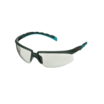 Safety goggles grey/turquoise Scotchgard coating, I/O tinting 3M Solus S2007SGAF-BGR