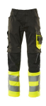 broek met kniezakken maat 58 L82, zwart/ geel, MG290 Mascot Safe Supreme Leeds