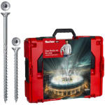 Actieset spaanplaatschroeven in het systeemgeval fischer L-Boxx 102 Power-Fast II