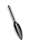 Burr, carbide, TiAIN, flame P815C-12.7X6.0 Dormer