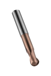 Radius kopieerfrees volhardmetaal S231-10,0 mm, 2 snijkanten Dormer