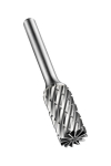Burr, carbide, ST, cylindrical shape P703-9.6X6.0 with face serration Dormer