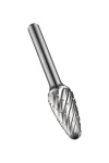 Burr, carbide, ST, round arch P711-9.6X6.0 Dormer