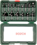 HM-Fräsersatz 1/4 Schaft, 15-tlg Bosch 2.607.019.468
