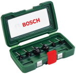 HM-Fräsersatz 6 mm Schaft, 6-tlg Bosch 2.607.019.464
