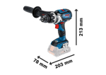 Cordless impact drill GSB 18V-110 C solo in box Bosch 0.601.9G0.309