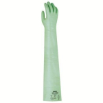 Gloves, nitrile chemical protection L=800 green Uvex rubiflex S NB80S