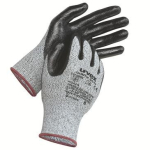 Gloves, nitrile/HPE cut-resistant grey mottled Uvex unidur 6643