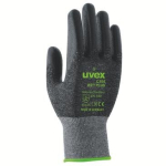Handschuhe, HPE schnitthemmend Level 3 anthrazit uvex C300 wet plus bambooTwinflex