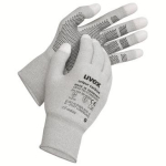 Gloves, PU coated partially grey Uvex unipur carbon