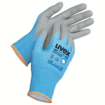 Gloves, Aqua Polymer level cut-resistant C blue/grey Uvex phynomic C5