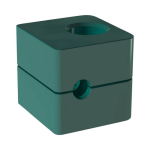 Clamp body DIN 3015 Part 1 Bg1 9.5 mm, PP ribbed Stauff 109.5-PP