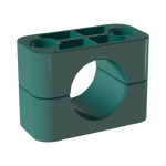 Clamp body DIN 3015 Part 1 Bg2 14 mm, PP smooth Stauff 214-PP-H