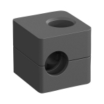 Clamp body DIN 3015 Part 1 Bg1 10 mm, TPE ribbed Stauff 110-SA
