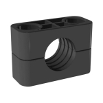 Clamp body DIN 3015 Part 2 Bg3S 8 mm, PA ribbed Stauff 3008-PA