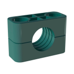 Clamp body DIN 3015 Part 2 Bg7S 76.1 mm, PP ribbed Stauff 7076.1-PP