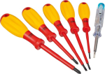 Schroevendraaierset VDE PH1-PH2 SW 0,4x2,5 - 0,8x4 6 st. Hazet 810/6VDE
