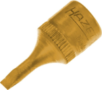 Bit met sleufschroevendraaier 1/4" SW 0,6x3,5 mm L=28 mm Vertind. Hazet 8503-0.6X3.5