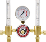 Doppel Flowmeter Flaschendruckminderer Formiergas, 1-Stufig 200bar auf 0-50 ltr Harris Model 821