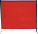 Veiligheidsbarrière 1-delig, mobiel HxB 1870xBreedte 2000 mm, rood-oranje Sinotec TransEco 2000