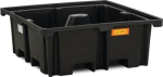 Drip tray 400 l LxWxH 1290x1290x480 mm Polyethylene without grating