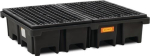 Drip tray 425 l LxWxH 2420x1270x360 mm Polyethylene with PE grating