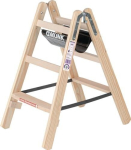 Stepladder 2 x 3 steps wood Total height 780 mm Günzburger