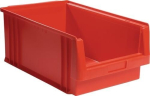 Opbergdoos met open voorkant LxBxH 500x315x200 mm, PP rood LA-KA-PE PLK