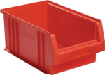 Opbergdoos met open voorkant LxBxH 330x213x150 mm, PP rood LA-KA-PE PLK