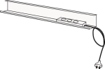Kabelkanal horizontal silber M-ove siber
