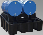 Drip tray 450 l, LxWxH 1375x1350x635 mm Polyethylene with PE interface