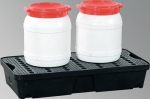 Lekbak 10 liter, LxBxH 400x300x155 mm Polyethyleen met PE rooster