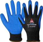 Cut-resistant assembly gloves Size 9, partially coated latex Genua Flex Black, Level C