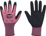 Handschoenen Maat roze/zwart, EN 420/388 Cat II Stronghand Lady Flexter