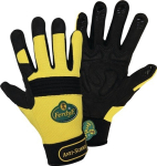 Fahrradhandschuhe Gr.S schwarz/gelb, EN 388 Kat II L+D FerdyF Anti-Shock
