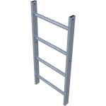 Galvanised steel ladder section Ladder length 3.64 m Zarges