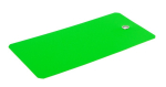 Unlabelled package tag 64x120x0.2 mm, PVC green