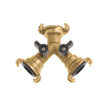 Two-way valve, lightweight 1/2" 3x quick coupling with valves, MS GEKA 331C