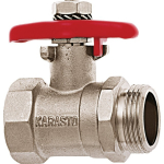 Kugelventil IGxAG G 3/4", MS vernickelt GEKA 5548KM