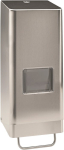 Stainless steel dispenser for 4 litre soft flasks, matt brushed with lock, Pevamat SF4