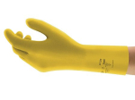 Nitrile chemical protection gloves 7 latex-free yellow Ansell Alpha Tec 37-320