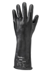 Gloves Butyl/Viton chemical protection Size 11 L=350 mm 0.7 mm black Ansell Alpha Tec 87-104