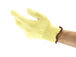 Knitted Kevlar gloves cut-resistant yellow Ansell HyFlex 70-225