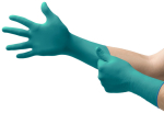 Handschuhe Neopren/Nitril Einweg Gr.10.5-11 L=285 mm puderfrei grün Ansell Microflex 93-260 50er Box
