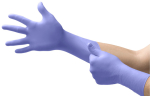 Nitrile disposable gloves Robust L=295 powder-free violet Ansell Microflex 93-853 box of