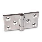 Heavy-duty hinge GN 237.3-NI-160-80-A-GS stainless steel
